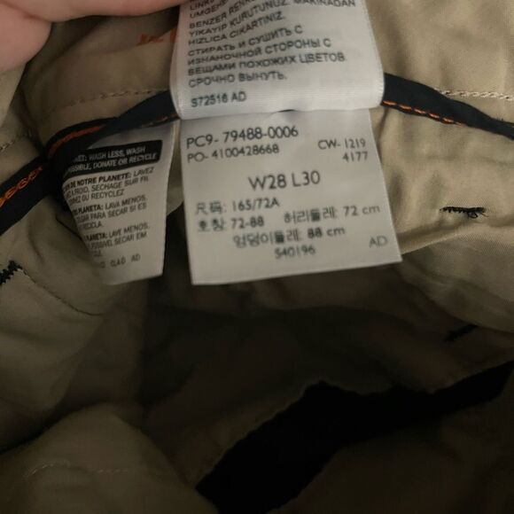 Dockers Ultimate Chino Slim Fit Smart Flex Black Pants Size 28w/30L - Picture 7 of 10